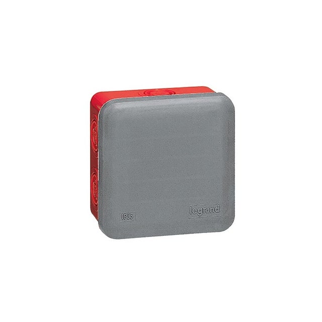 Boîte de dérivation carrée presse-étoupe 80x80x45mm - - Plexo Legrand