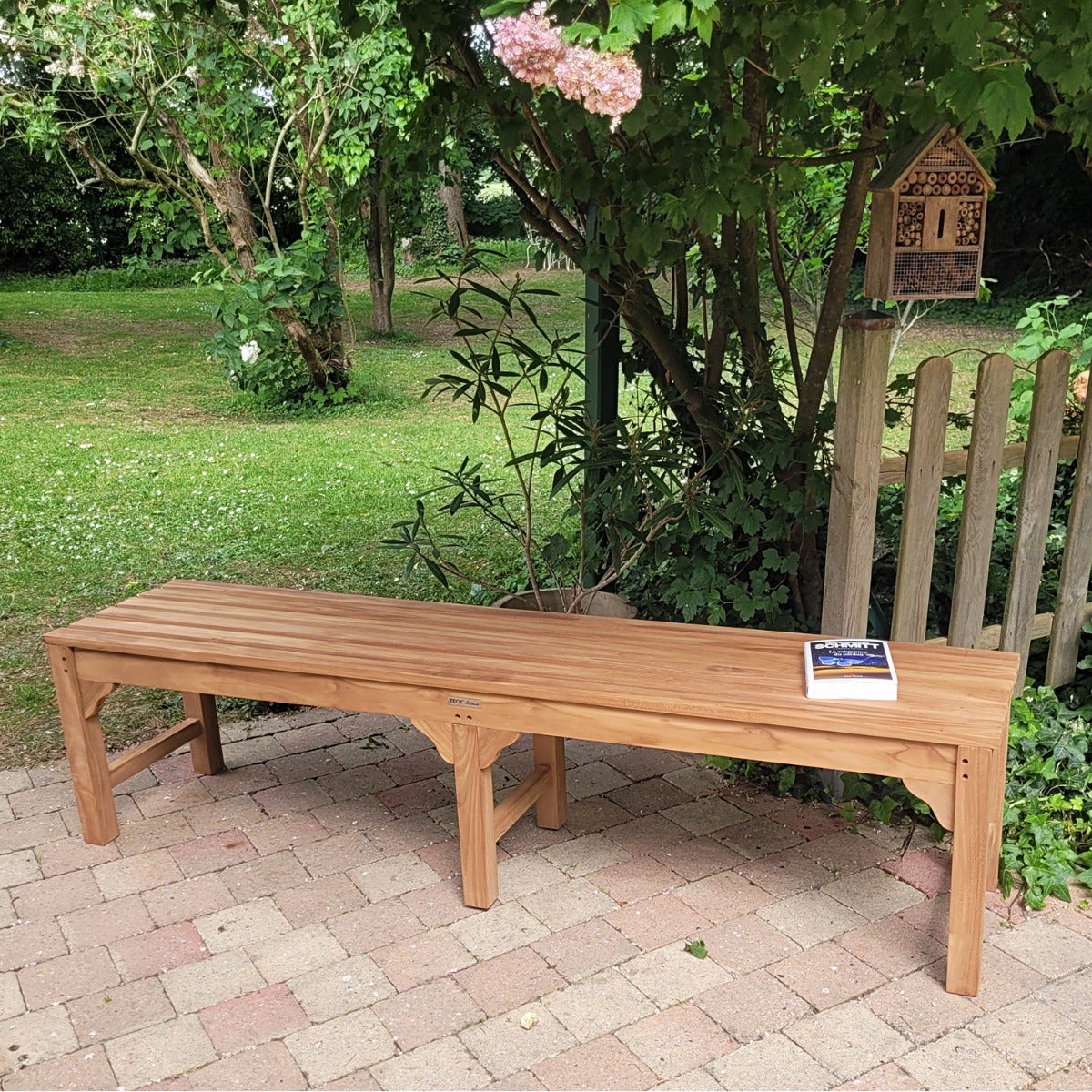 Banc en teck massif Melbourne 180 cm (sans dossier) - 6