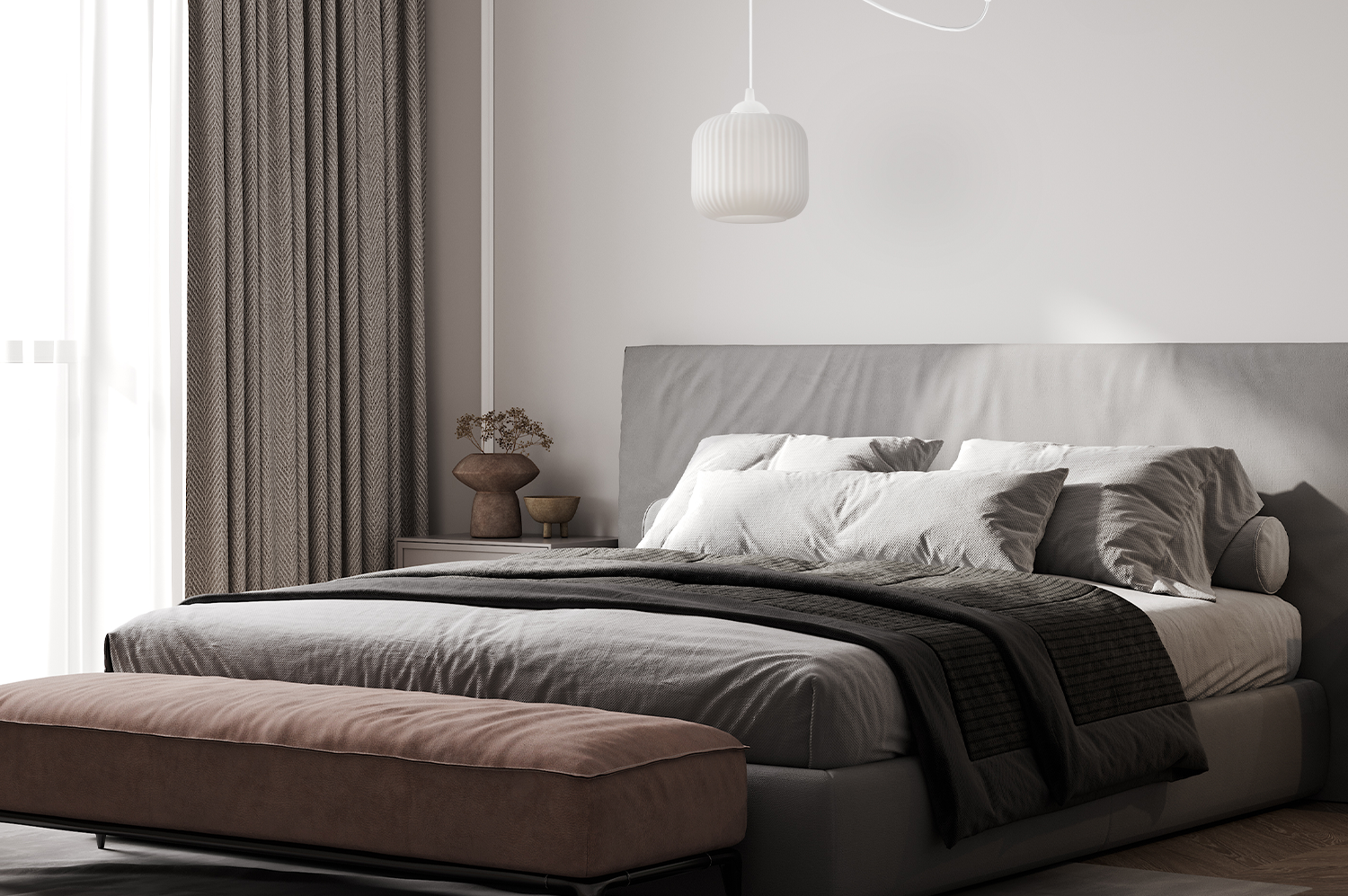 Lampa sufitowa wisząca Riffle Pająk loft 1xE27 klosz walec biały Light Home LH - 4