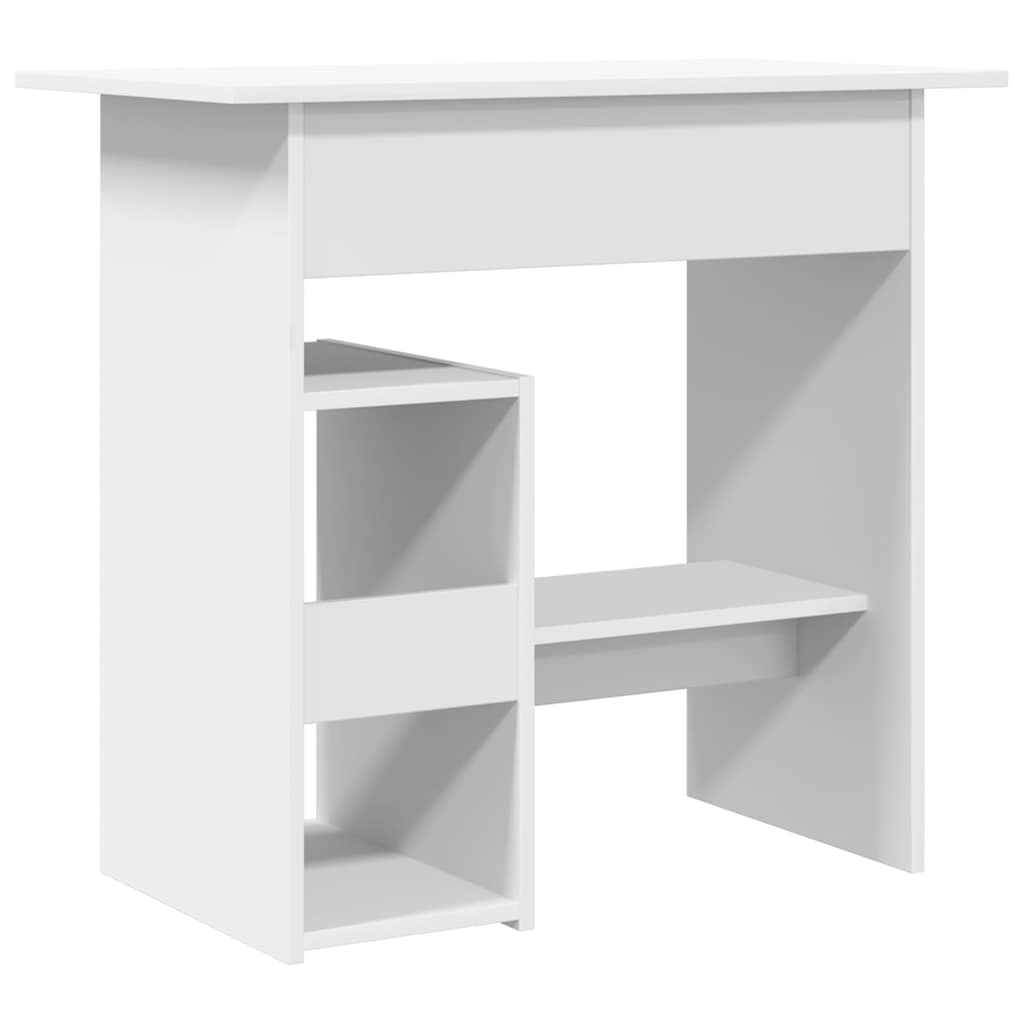 Bureau en contreplaqué blanc 80x45x74 cm - COMFORTXL - 6