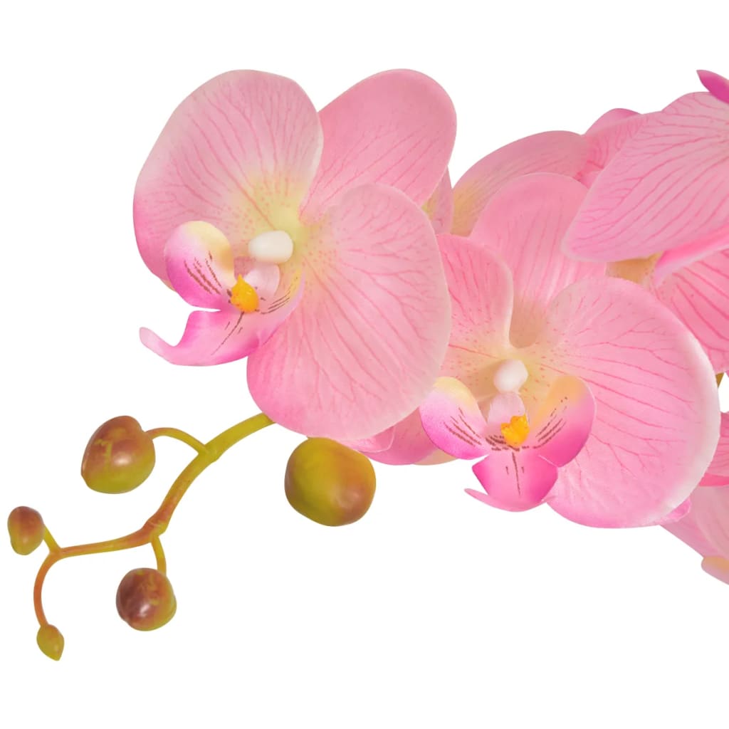 Planta artificial con maceta, orquídea, 75 cm, rosa. - 2