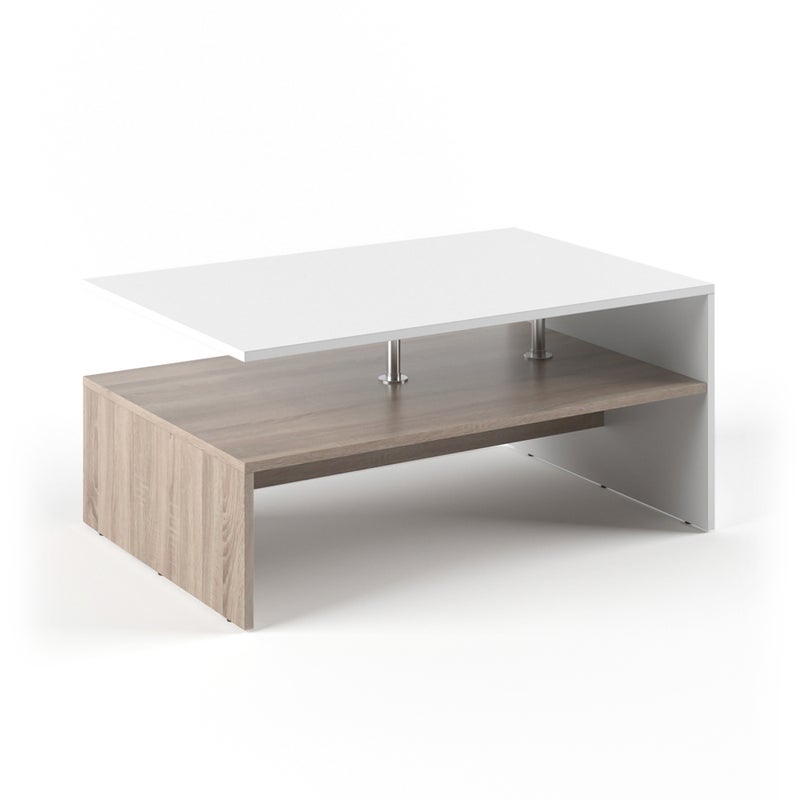 Vicco Stolik kawowy Amato, Biały/Sonoma, 90 x 60 cm