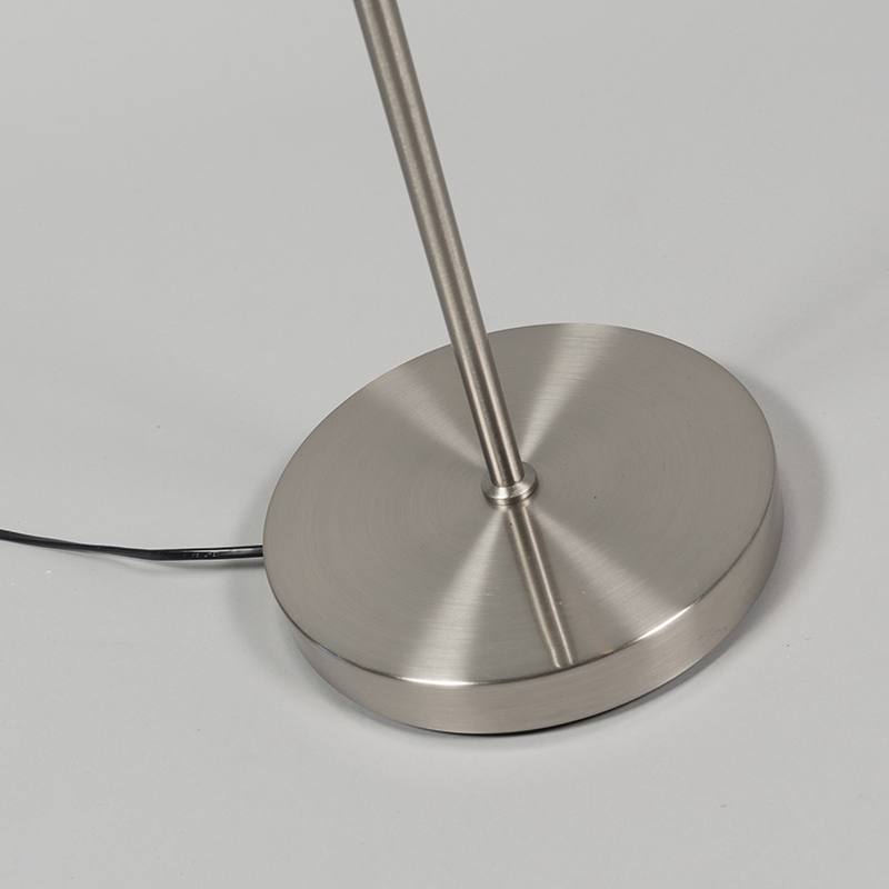 LED Dimmable Lampe de lecture variateur inclus eva - 1 lumière - H 1490 mm - Acier - Moderne - Éclairage intérieur - Salon I Chambre - 7