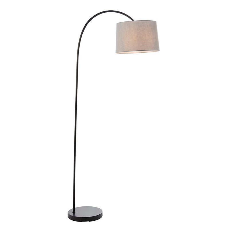 Lampa stojąca regulowany kąt abażura CARLSON czarna matowa 1xE27x60W metal wym:163,5x35x69,5cm IP20 Endon