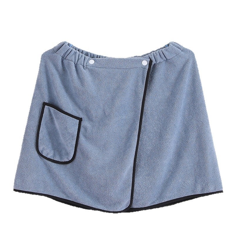 Serviette de bain douce et résistante à l'usure pour homme, short réglable en microfibre, serviette de piscine, plage, spa, bain, douche - 2