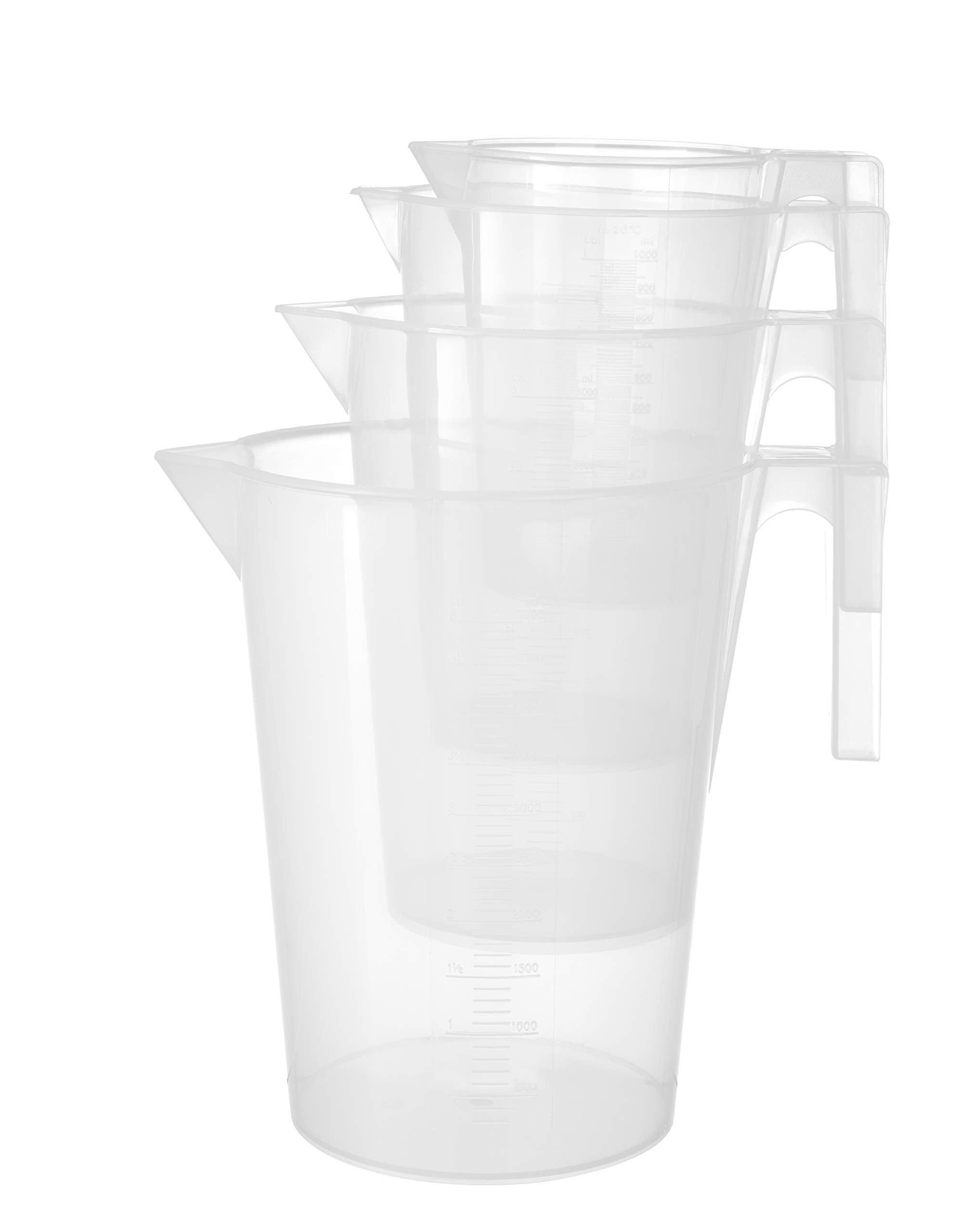 Caraffa Graduata HENDI Da 1L In Polipropilene - Impilabile, Con Scala In Rilievo, Lavabile In Lavastoviglie - Foto 4