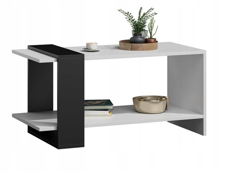 Ława stolik kawowy WIKA biało-czarny nowoczesny