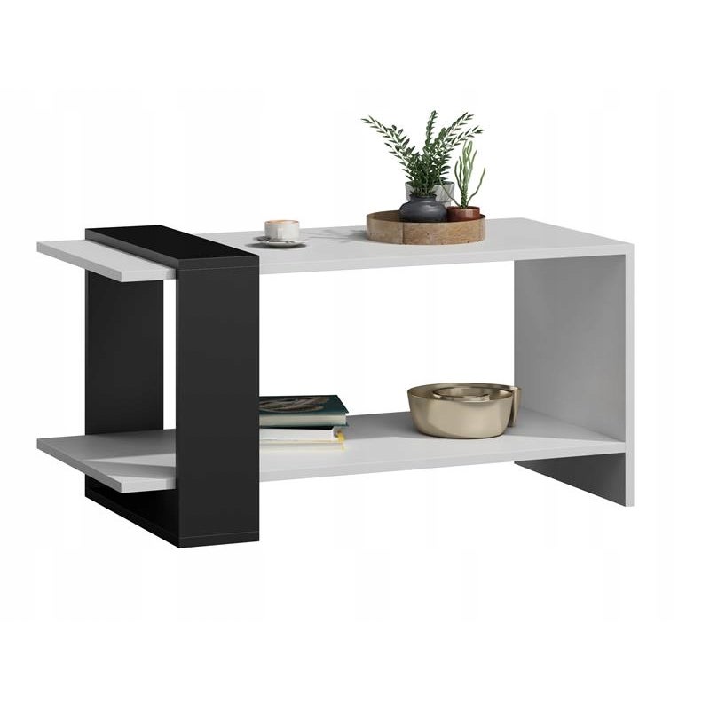 Ława stolik kawowy WIKA biało-czarny nowoczesny