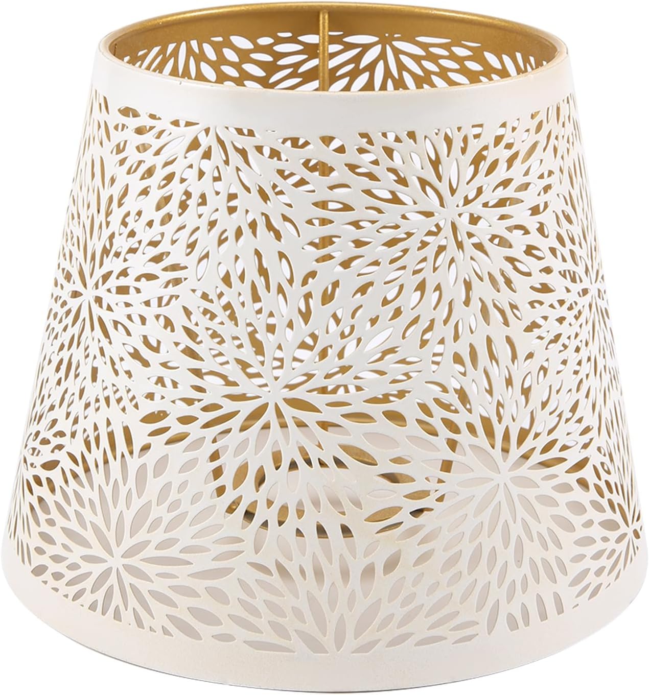 Pantalla de hierro tallado estilo vintage con forma de árbol, compatible con bombillas e14 y e27, para lámparas de mesa, de pie, colgantes y de techo.