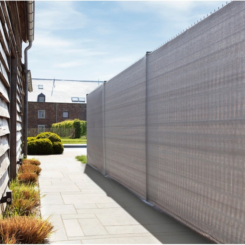 Brise vue 220 g/m² occultation élevée H2m00 x L 10m Gris - 2