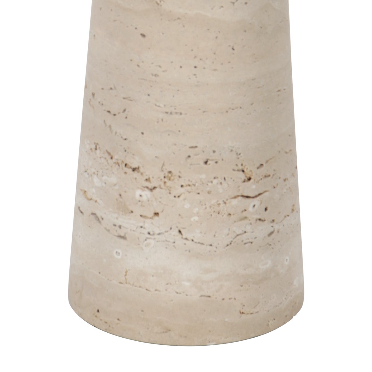 Anne Lighting - lampada da tavolo - Travino - crema bianco - pietra tessile - Ø 30cm - E27 - 4553CR - 4