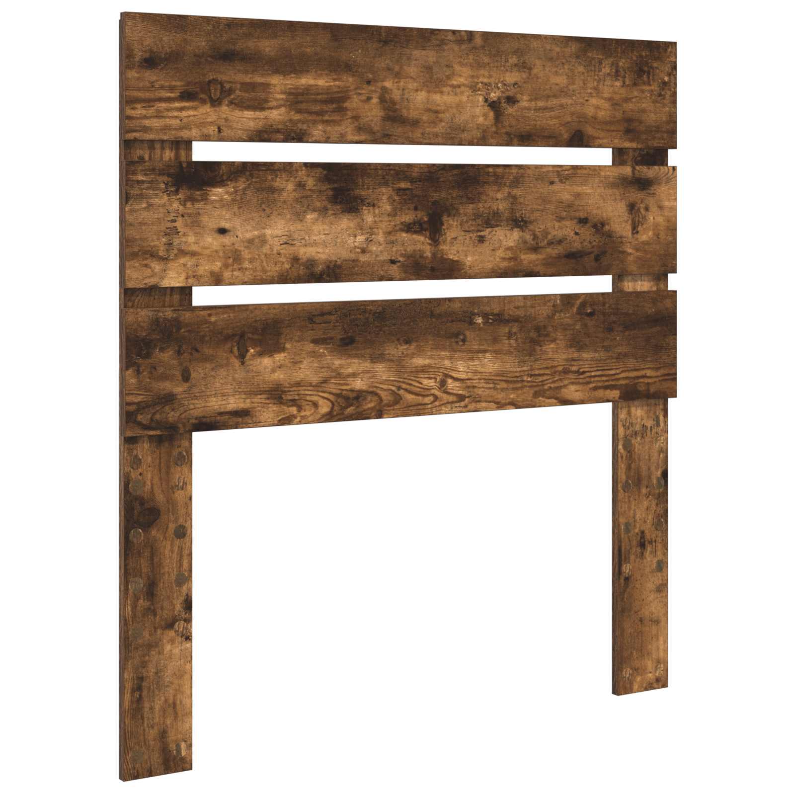 Cadre de lit chêne fumé 90 x 190 cm en bois de pin massif - 6