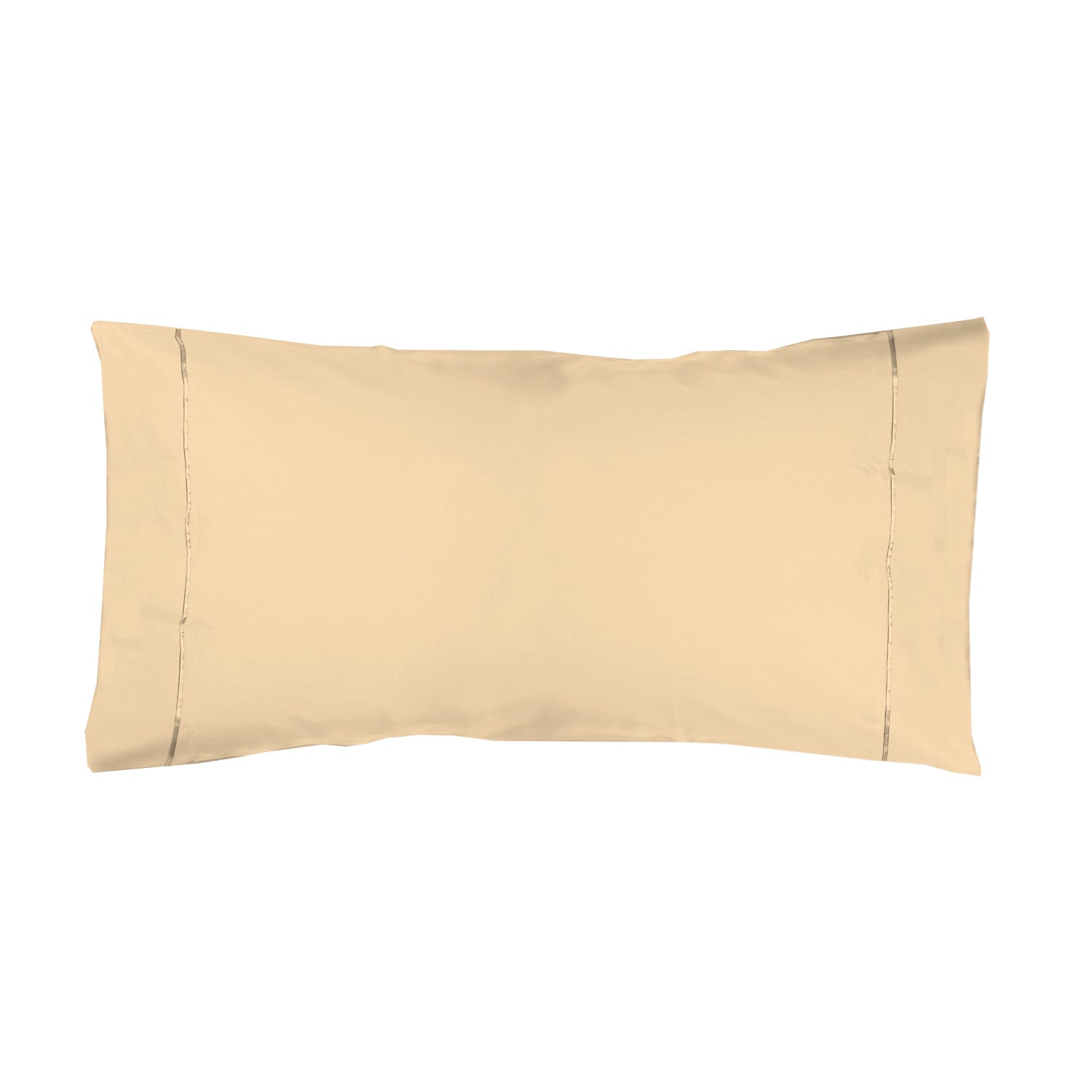 Funda almohada algodón percal de 200 hilos arena - cama200 (45x110 /