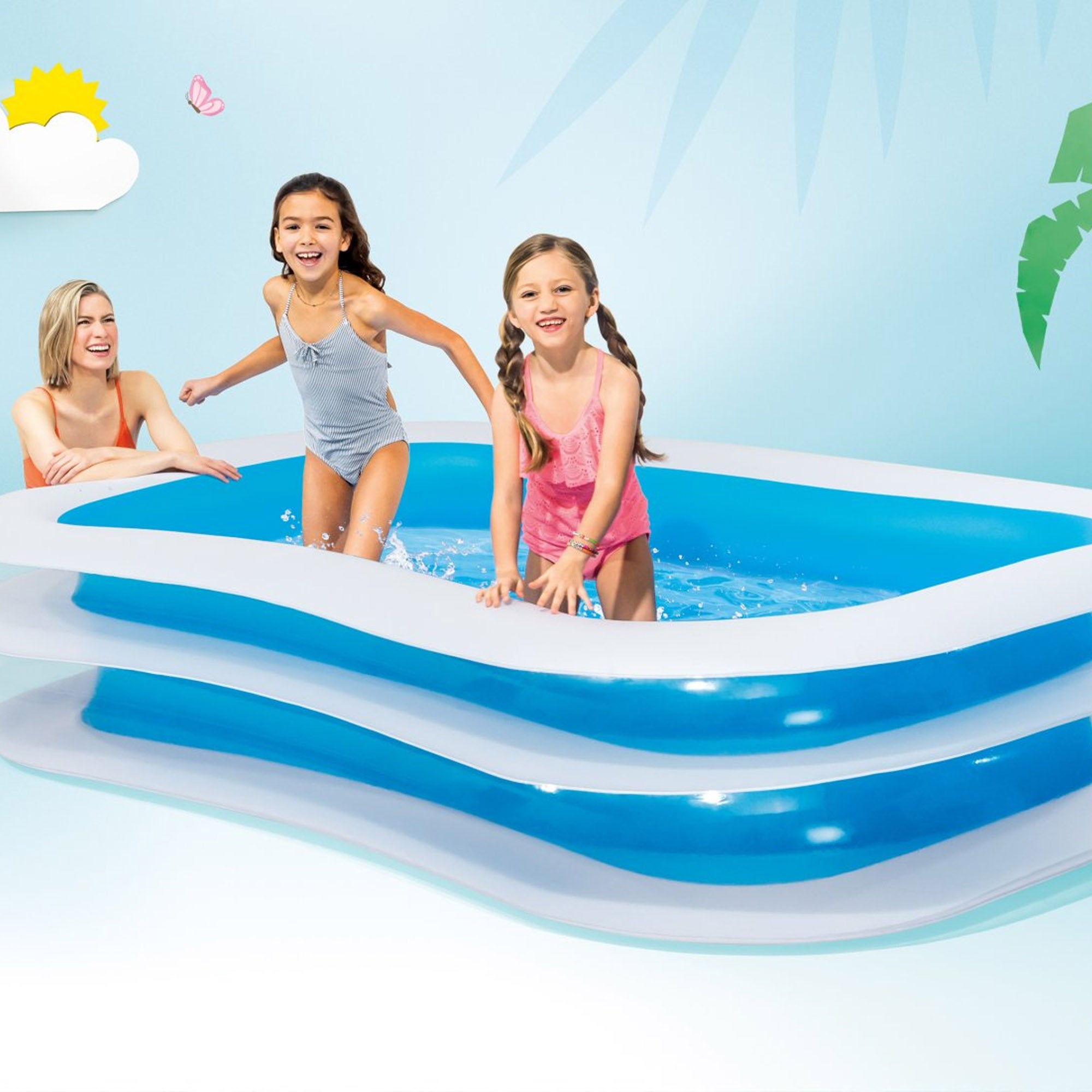 Piscine rectangulaire Family 262x175cm blanc - Intex - 3