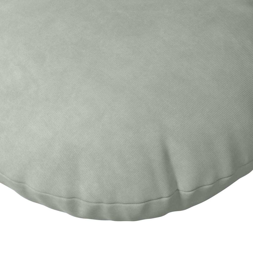 Cojines de asiento, 2 unidades, gris claro, Ø 40 x 13 cm, terciopelo - 7