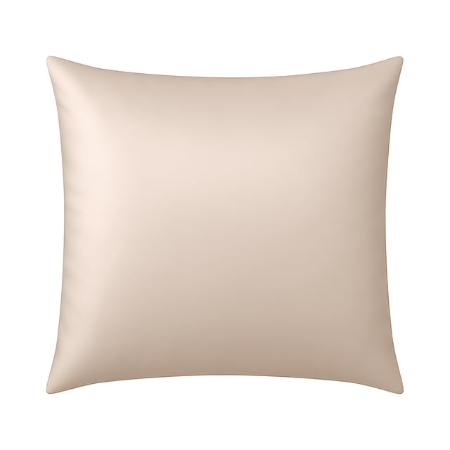 Taie d’oreiller en soie anti frisotti et anti-âge - Beige - 65x65 cm - Soie