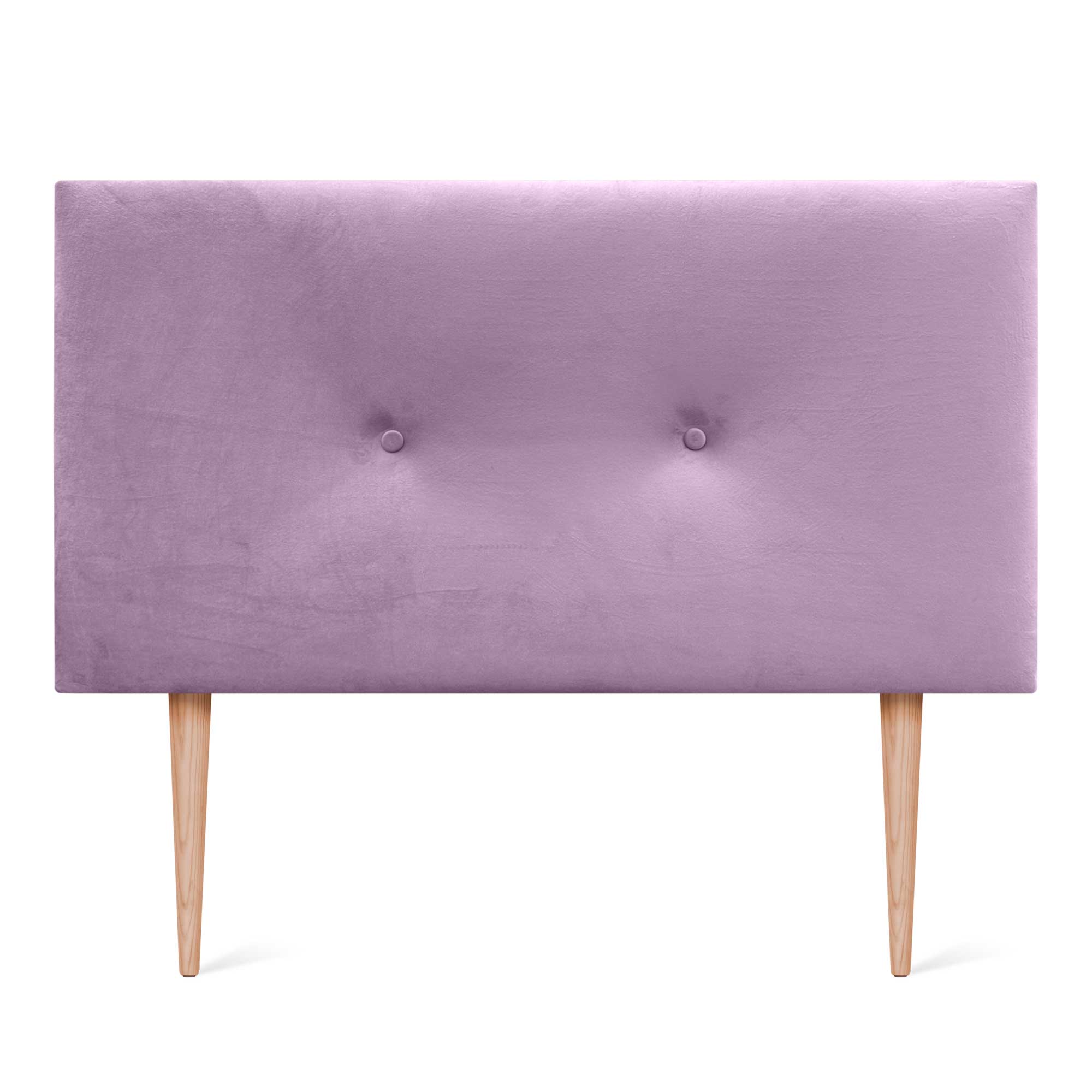 DHOME Testiera in velluto liscio con bottoni e gambe alta gamma moderna testiera imbottita per letto di lusso camera da (Rose, 105x105cm) - 3