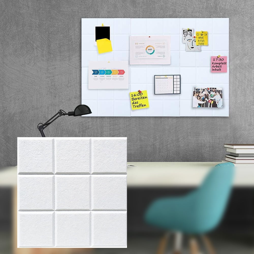 Opakowanie samoprzylepnych paneli dźwiękochłonnych x cm dźwiękochłonne panele ścienne z poliestru wysokiej gęstości izolacja termiczna ognioodporność