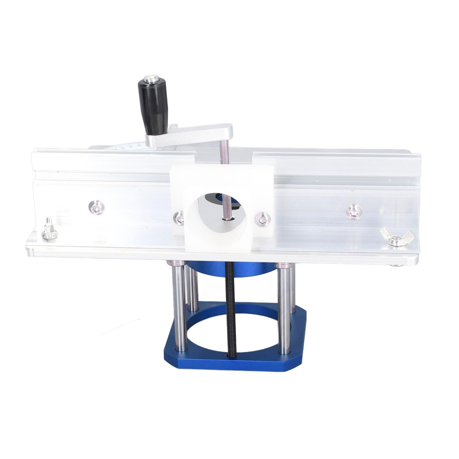 SHENJIA Sistema di Sollevamento del Tavolo del Router - Base di Sollevamento del Router in Alluminio Leggero - Macchina per La Lavorazione del Legno per L'instradamento di Precisione(Color:Nero