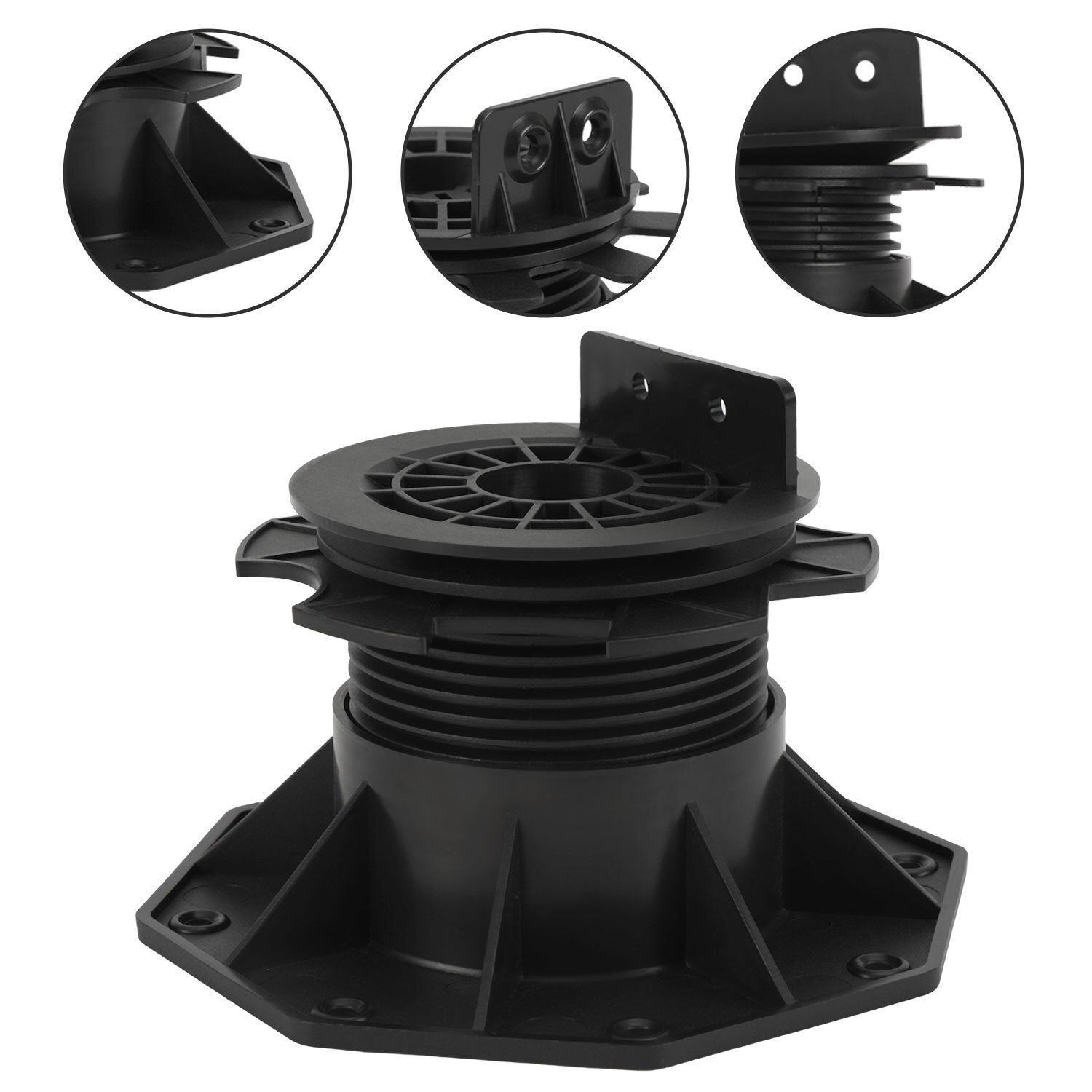 Plot réglable pour terrasse bois composite 75-145 mm ace mate 0-5% ...
