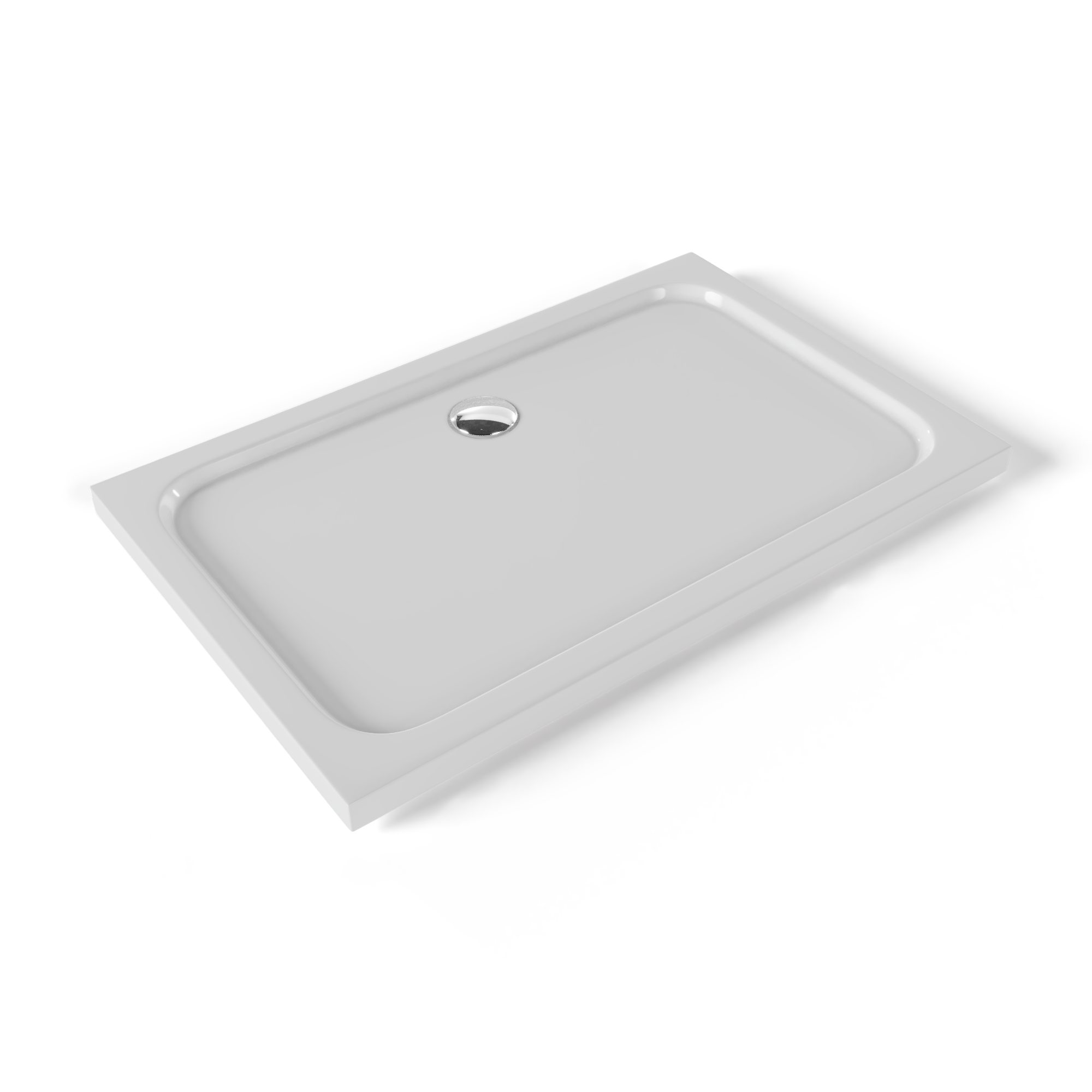 Moments Of Glass  Plato De Ducha Plano Shimmer Smooth 70X110 Cm, Acrílico, Antideslizante, Textura Lisa, Duradero, Incluye Sifón Blanco , Leroy Merlin