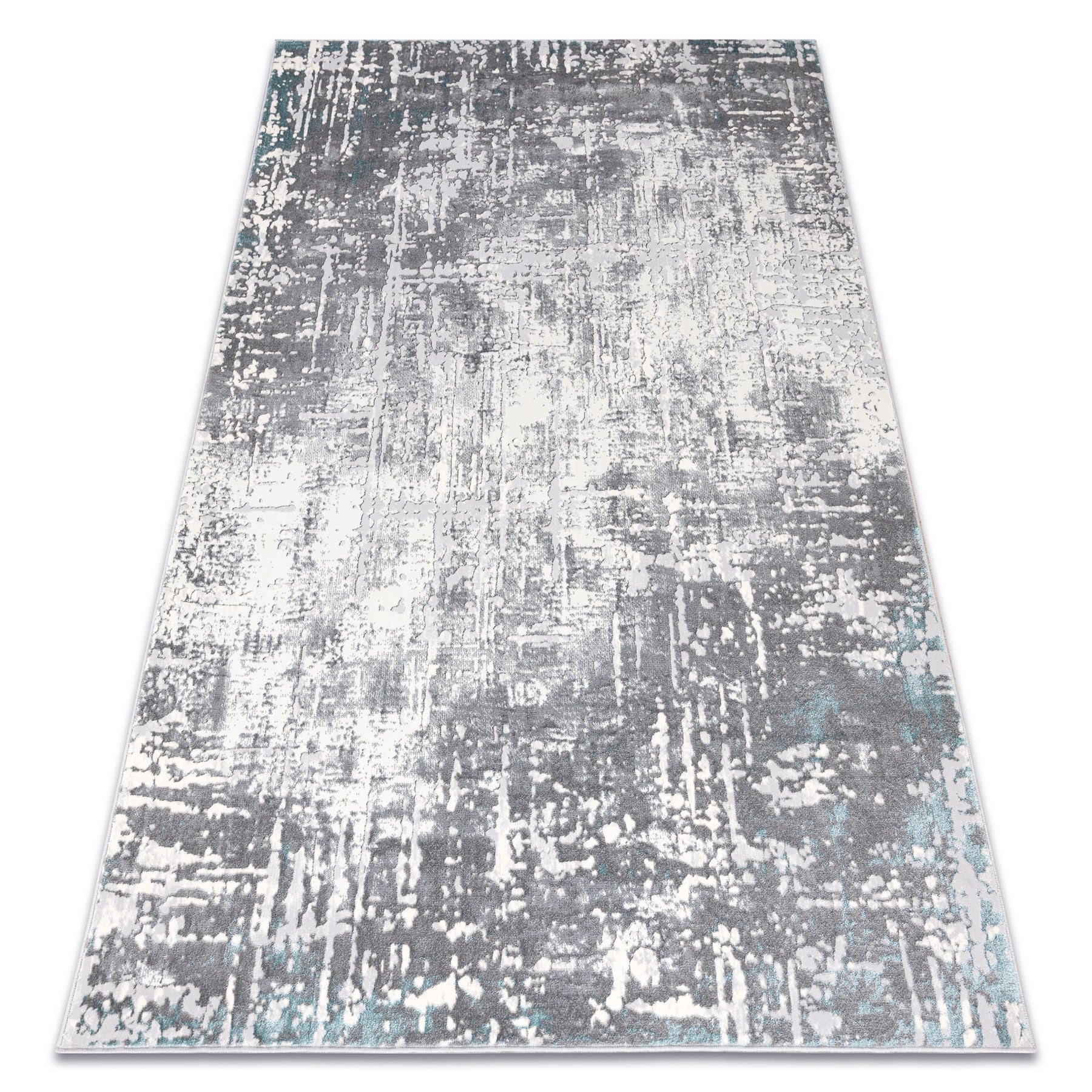 Alfombra core w9782 - estructural, dos niveles de vellón, marfil / gris 160x220 cm