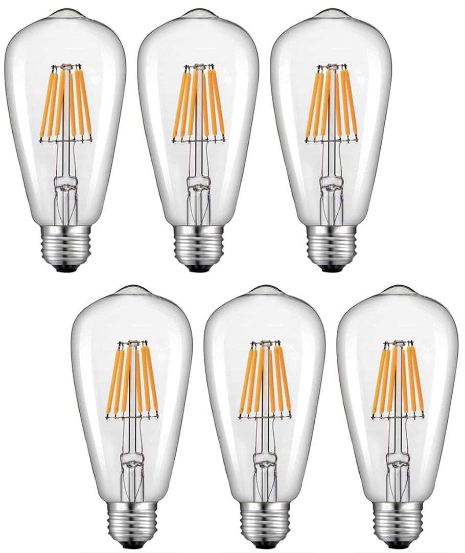 Ampoule Edison Industrielle E27 Style Antique Forme Cœur - Intensité Variable 10W