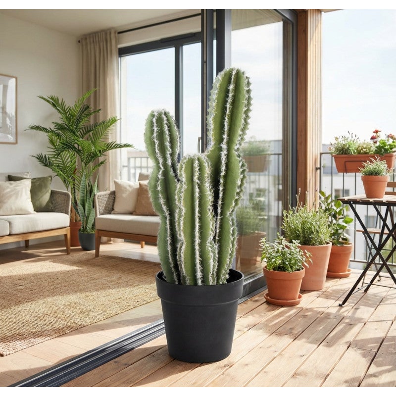 Plante Artificielle Captus Fairy Castles 62cm avec pot | Plantes en plastique pour la décoration de jardin intérieur et extérieu - 5