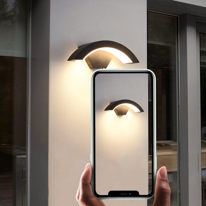 4pcs Applique da parete a LED per esterni, moderna applique da parete da 24 W, luci decorative da interno a LED, impermeabile IP65, bianco caldo - 8