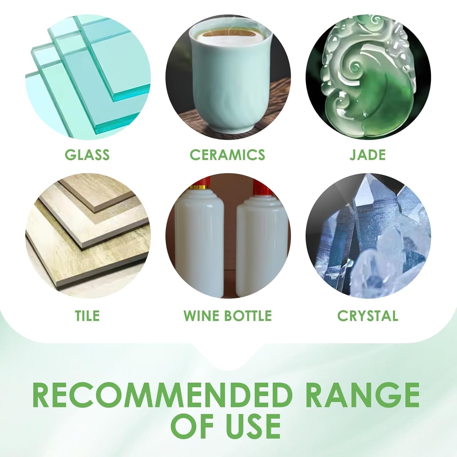 Lot 2 disques diamantés 100mm – Coupe verre, carrelage, porcelaine – Adapté meuleuse angle, précision verte - 5