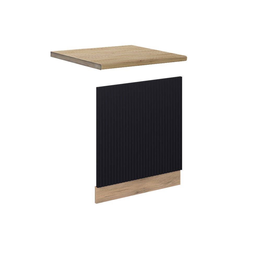 Vicco Panel przedni Fame-Line, Czarne paski, 60 cm , BP Dąb