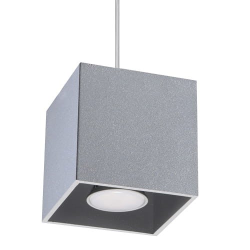 Lampa sufitowa wisząca Quad szara 1xGU10x40W wym: 80 x 10 x 10 cm metal Sollux Lighting