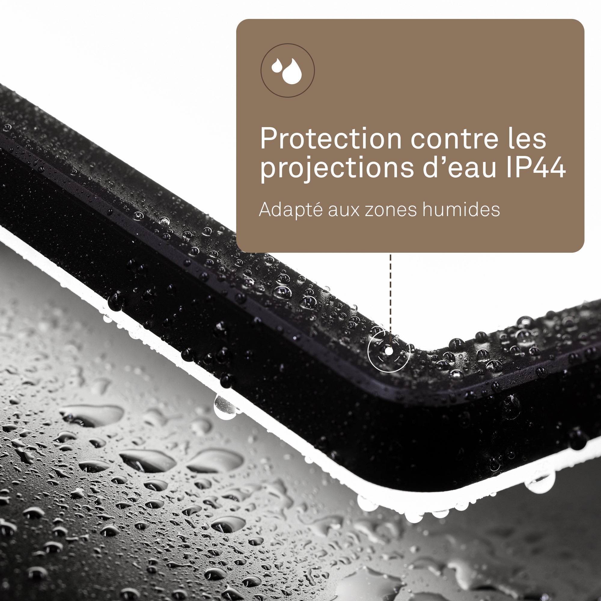 Panneau LED - Salle de Bains - 29 x 29cm - Plafonnier - Blanc neutre - IP44 - 18W 2400lm - B.K.Licht - 5