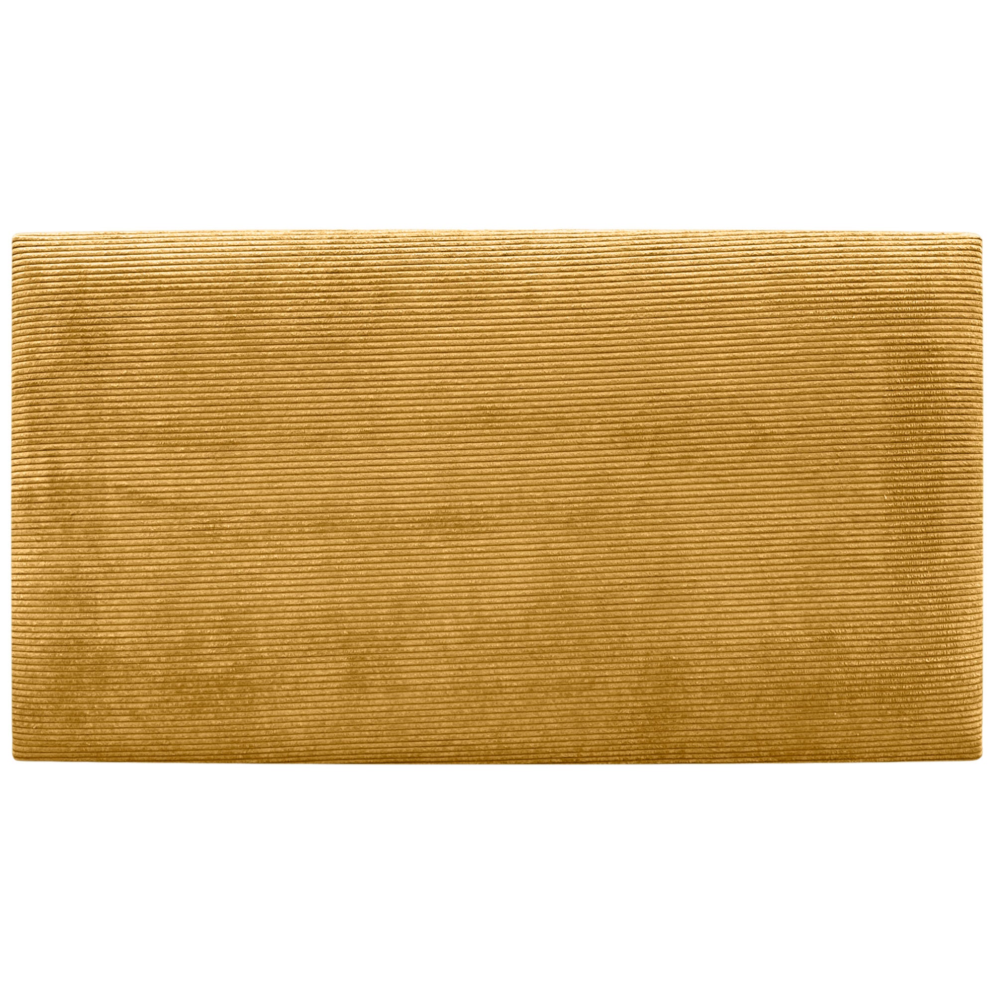 DHOME Cabecero de Pana Liso Alta Gama Moderno Cabezal Tapizado Cama Lujo Dormitorio Acolchado (Mostaza, 90x60cm) - 3