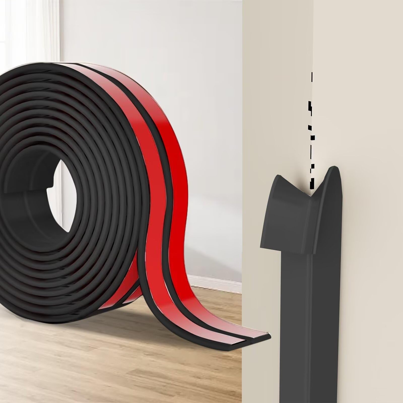 Protection Angle Machine Protection Angle Mur Adhésif, Bandes Corniere en TPE, Plinthe Souple ...
