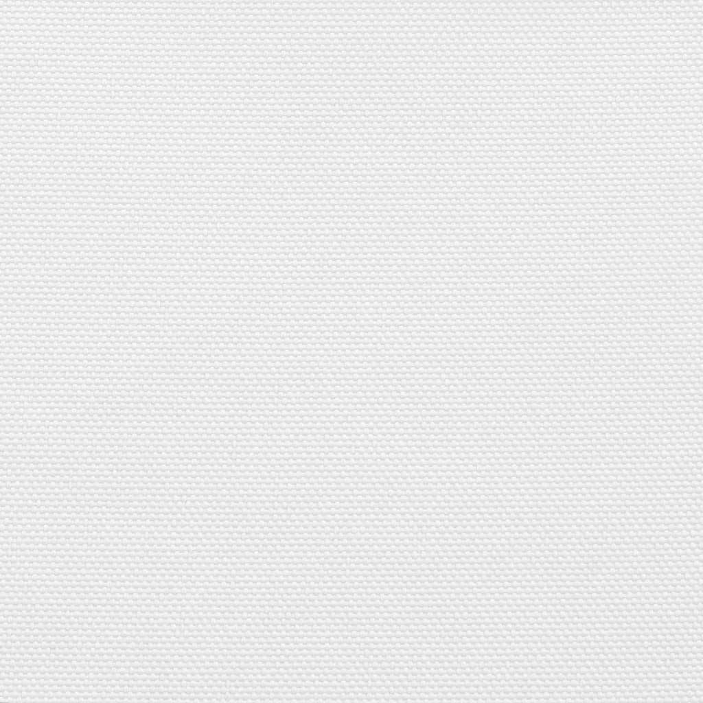 Trójkątny żagiel przeciwsłoneczny z białej tkaniny Oxford, 3,6 x 3,6 x 3,6 m