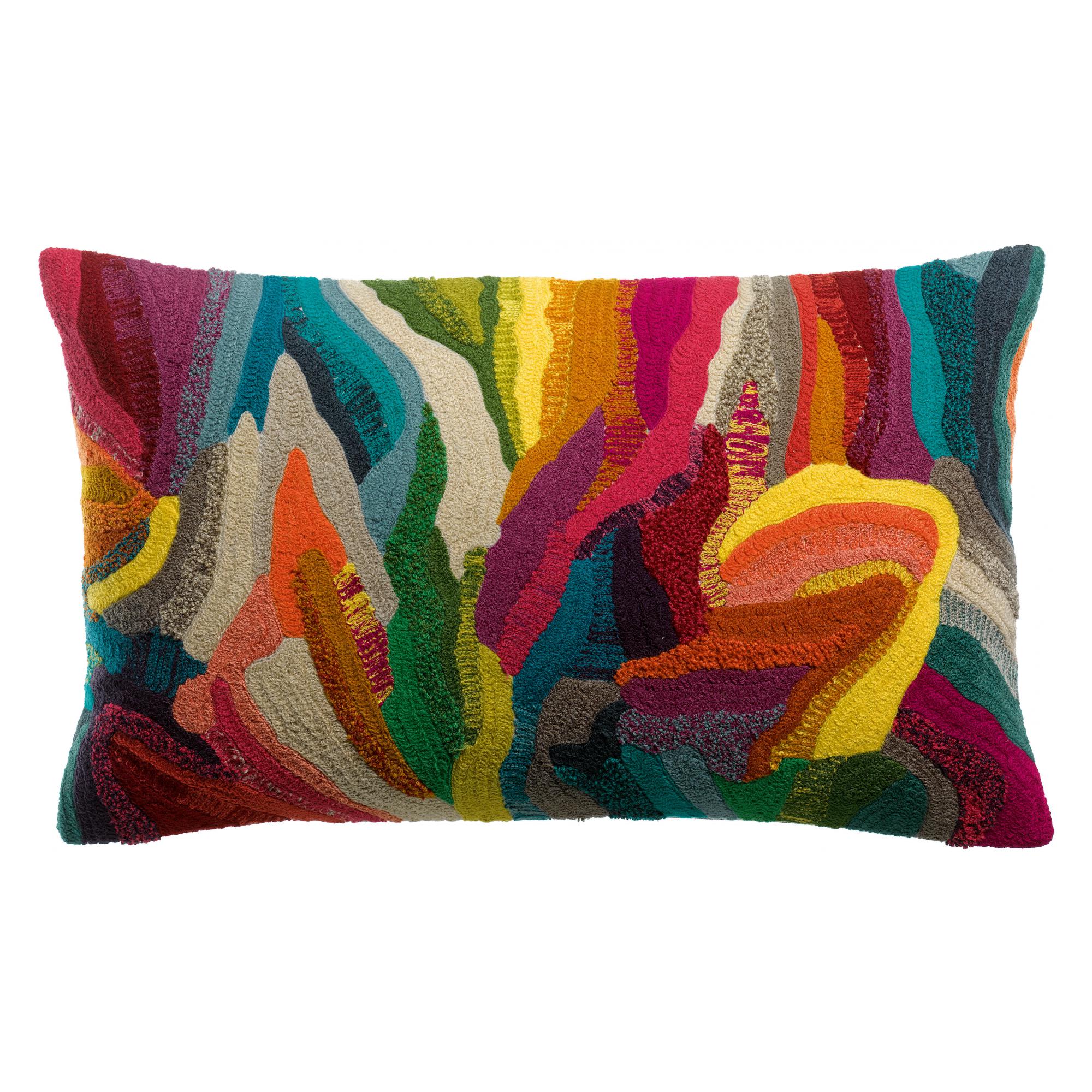Cojín bordado betty multico 30 x 50 cm multico 30 x 50 cm vivaraise