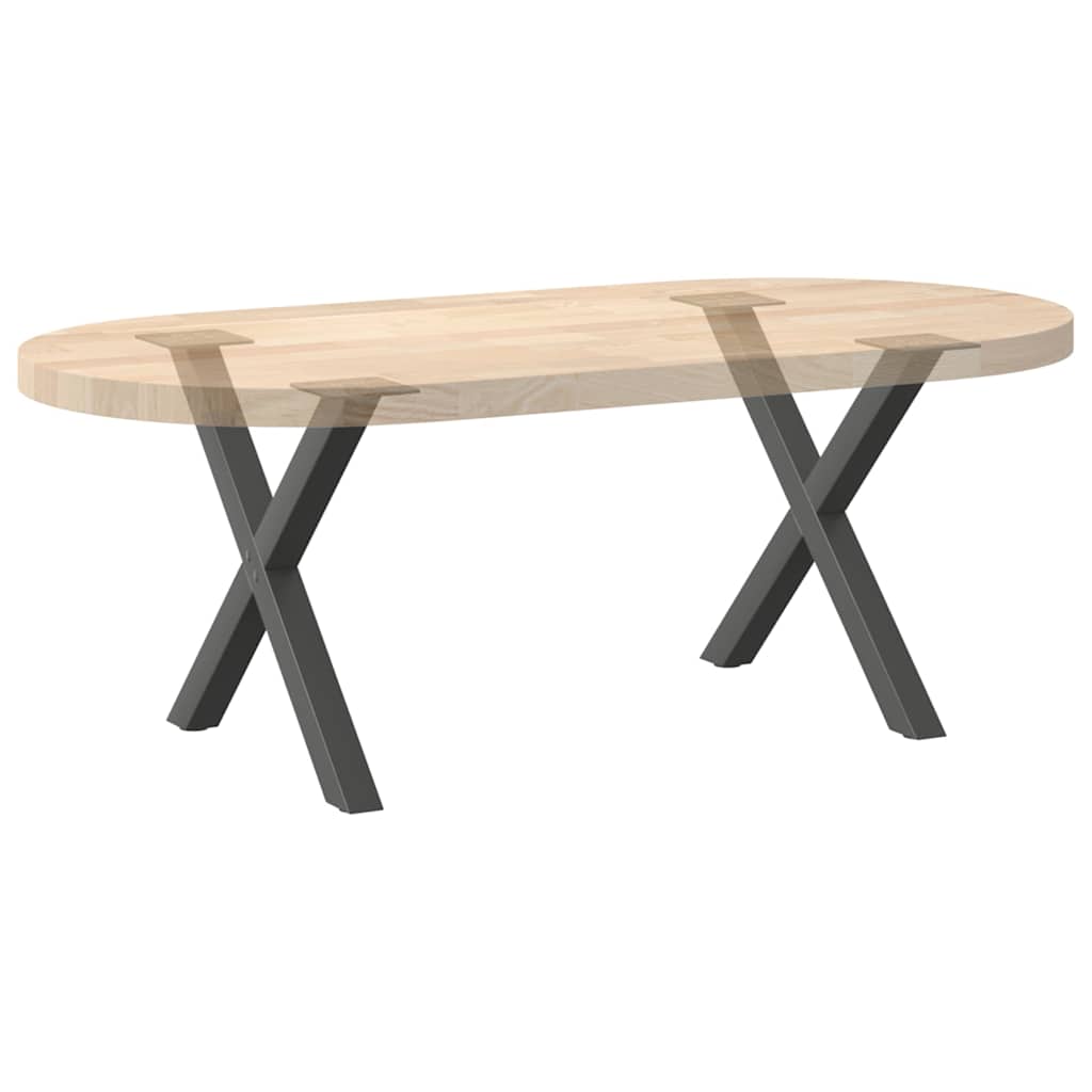 Pernas de mesa de centro em forma de X 2 unidades de aço antracite - COMFORTXL - 8