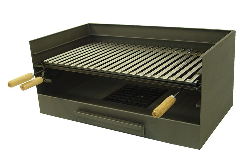 Szuflada na popiół ze stali nierdzewnej 40x32x50 cm