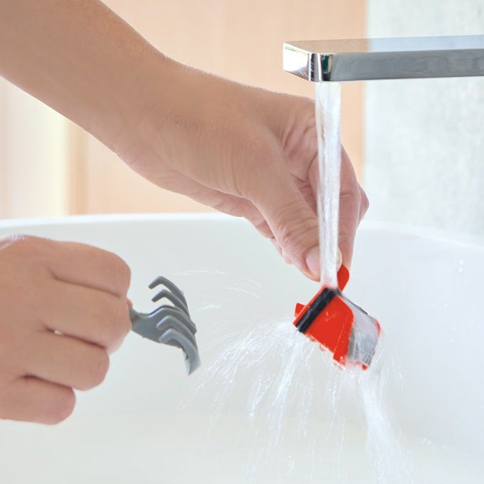 Bonde de receveur de douche sortie horizontale extra-plat WIRQUIN Slim+ D40 dôme ABS - 6