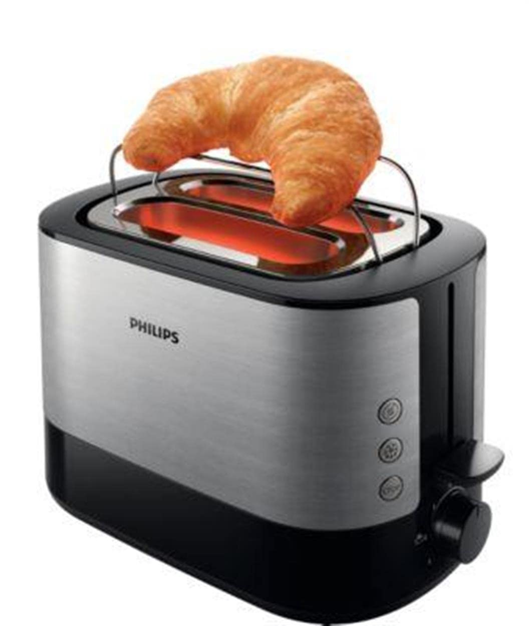 Tostapane 2 fette grigio satinato con scritta - Victionary