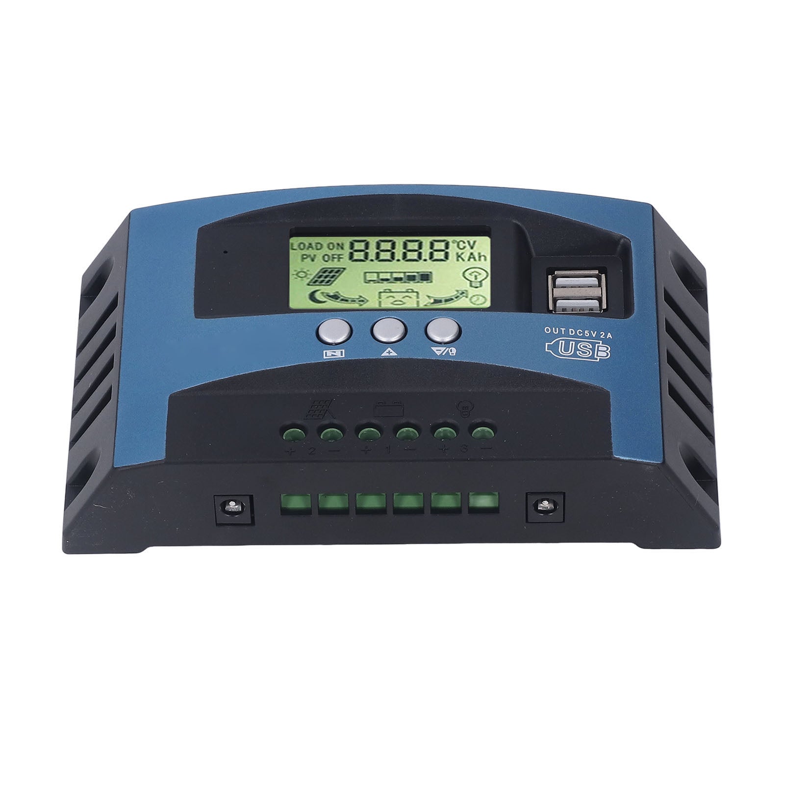 controlador de automóvelga solar MPPT monitorização Charging Real Time ecrã digital Solar FV controlador de automóvelga 12V 24V 70A - 8