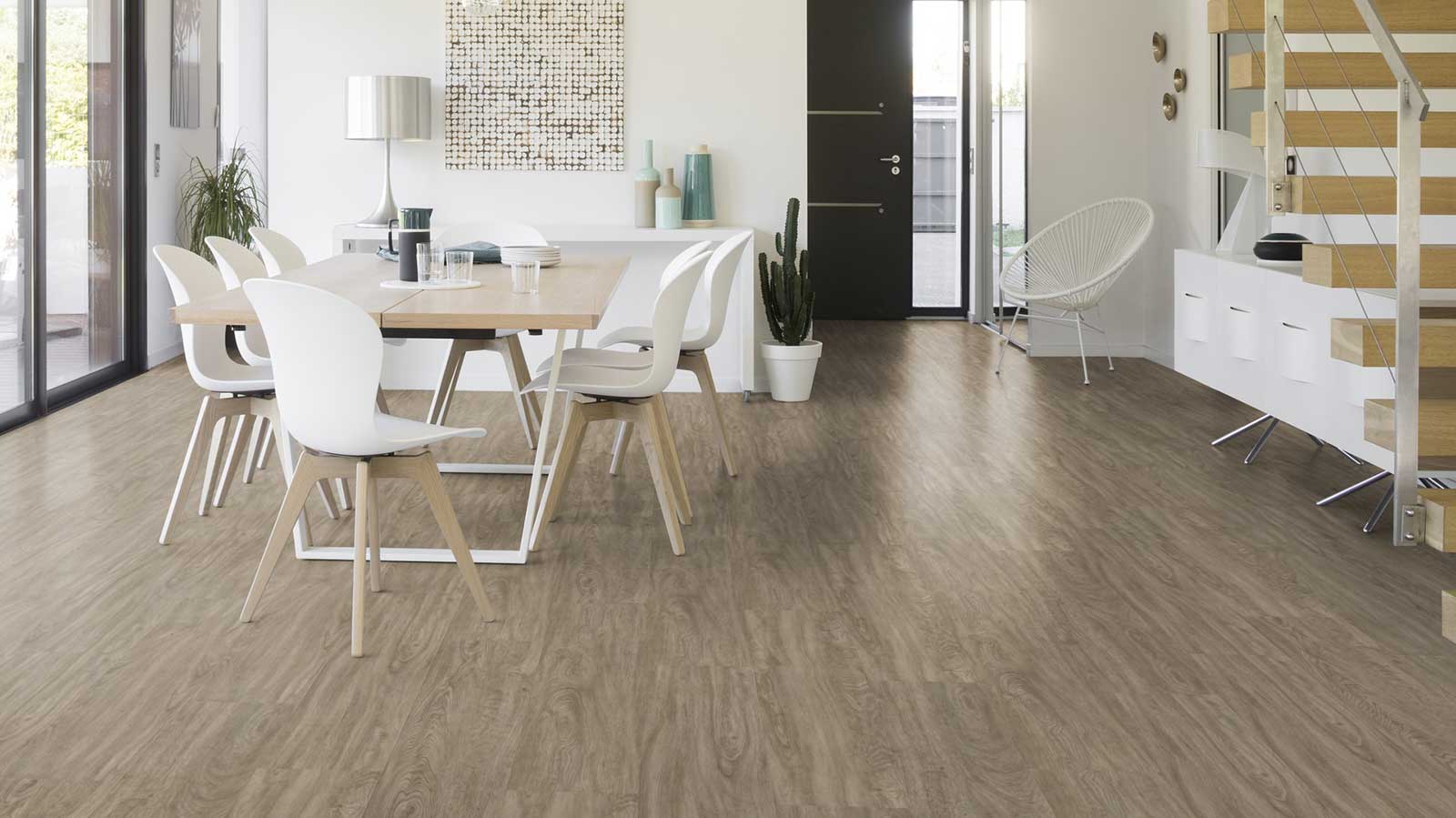 Lame PVC Autoplombante effet bois medium - 125 x 24,50 cm - 11 lames = 3,37 m² - 5