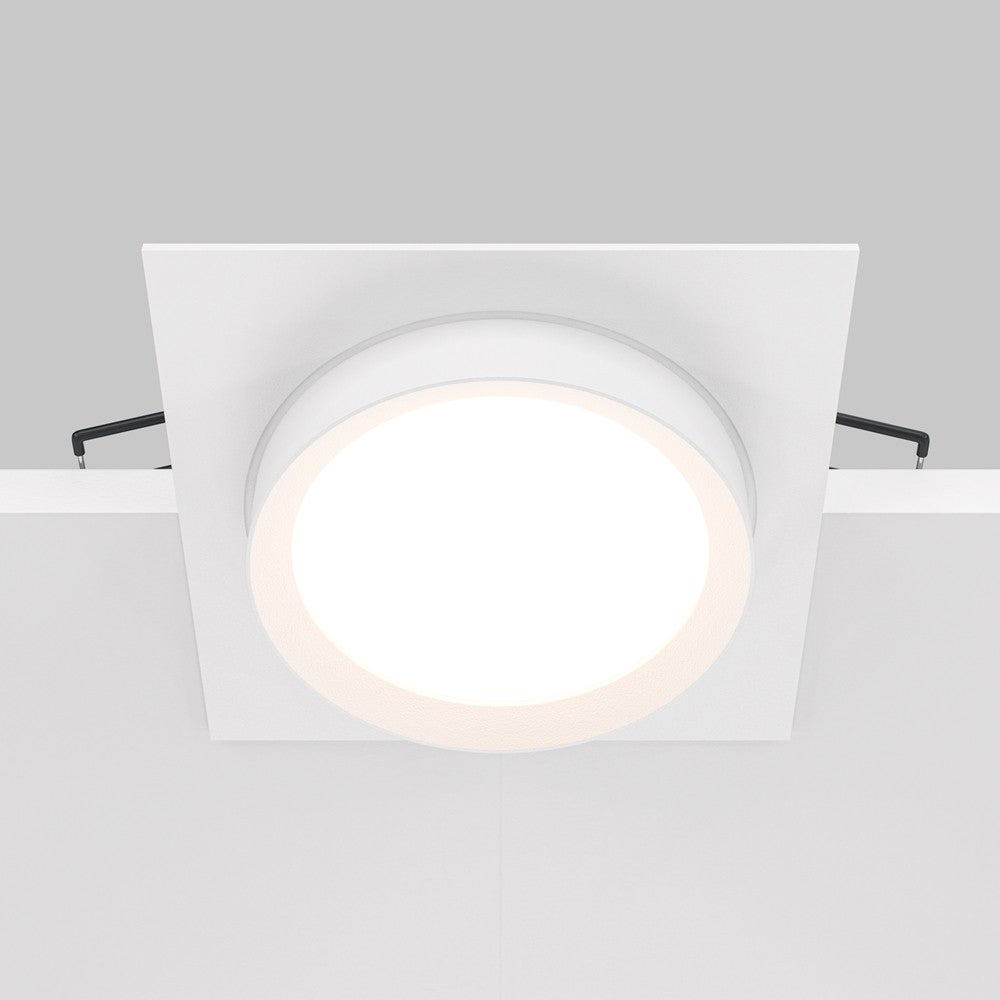 Oprawa sufitowa wpuszczana podtynkowa Hoop biała 1xGX53x15W kwadratowa IP20 wym: 5,2 x 11 x 11 cm aluminium Maytoni - 4