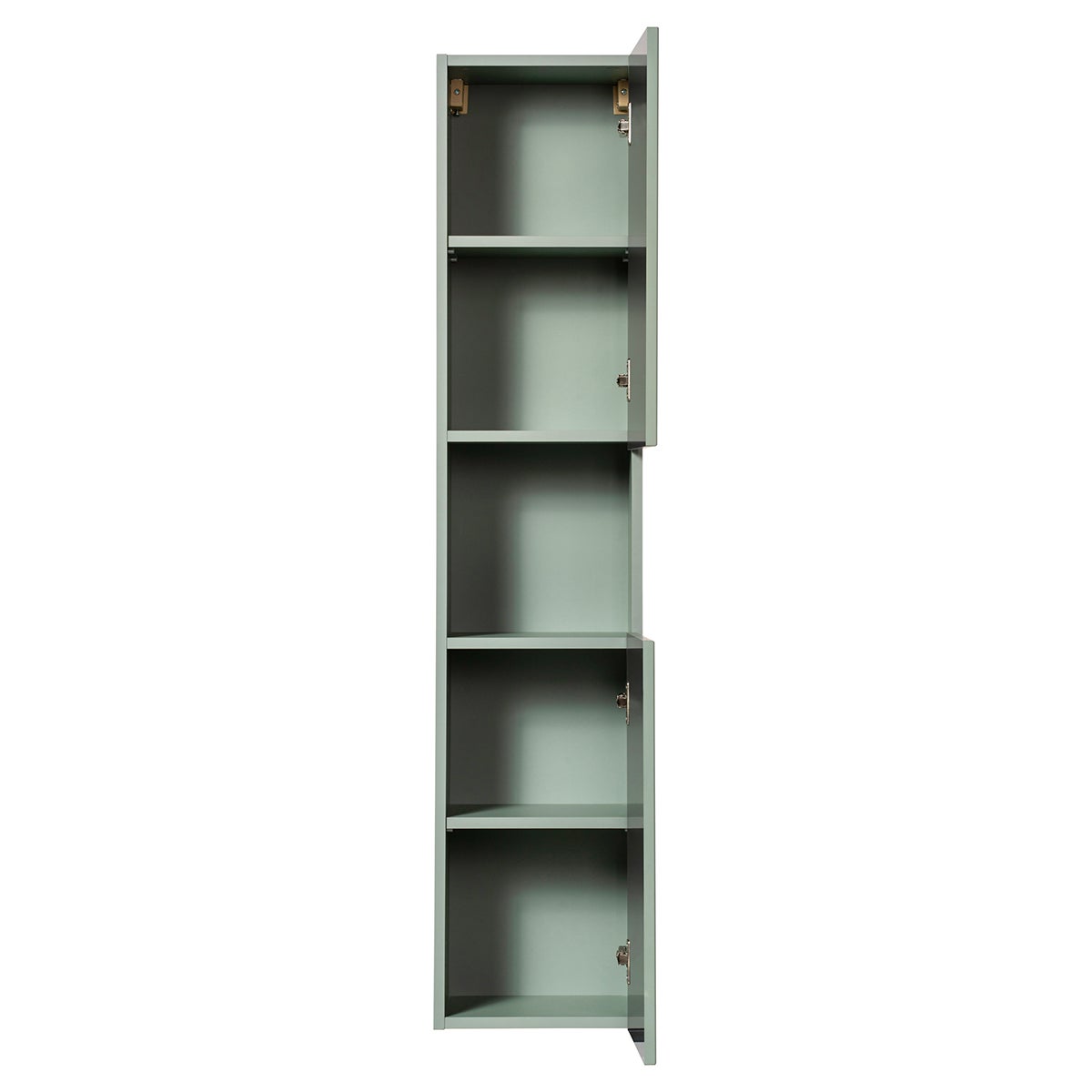 Columna de pared 2 puertas 1 compartimiento Jade Verde y Madera - 4