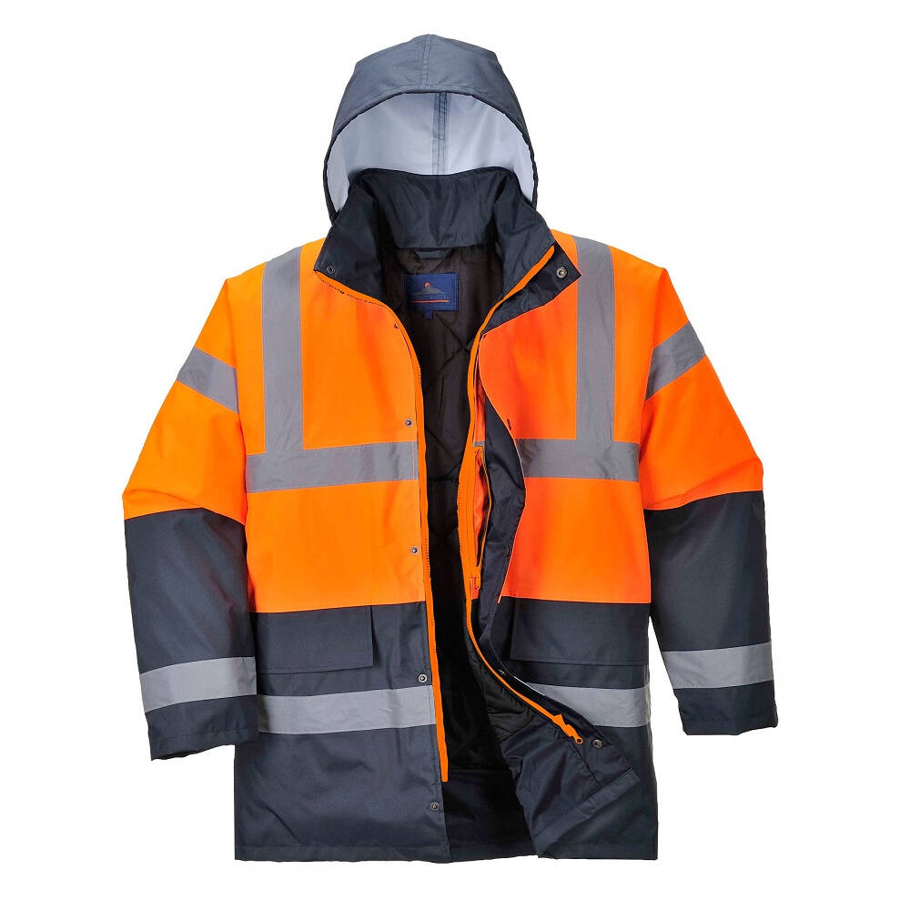 Tuta Da Lavoro Impermeabile Dickies SA7000 Hi Vis – Arancione/Blu – Taglia M Unisex