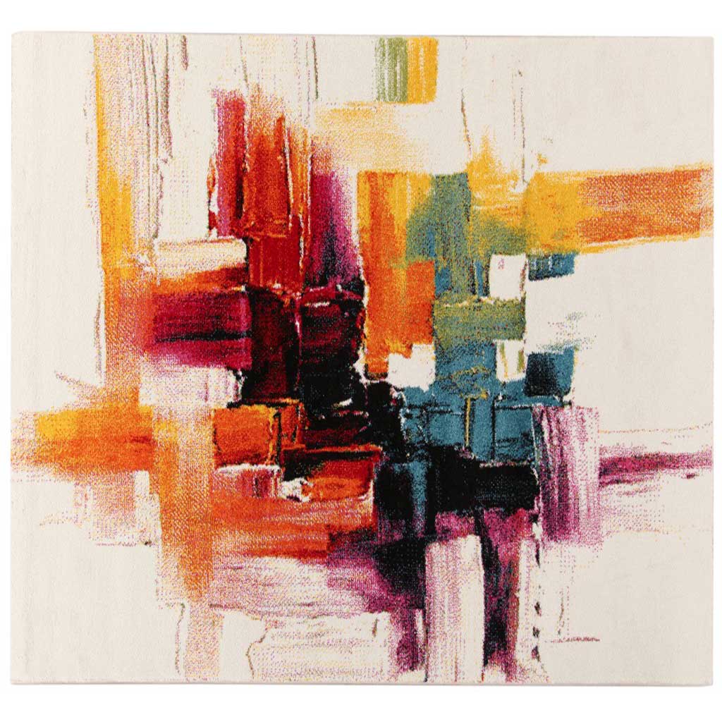 Dywan nowoczesny 200x200 cm, nowy, tkany mechanicznie, wykończony ręcznie
