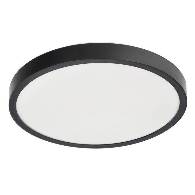 Plafon LED PERETI 18W czarny pierścień 29,5cm, 4000K barwa neutralna, 1800lm, IP44, 220-240V EDO SOLUTIONS