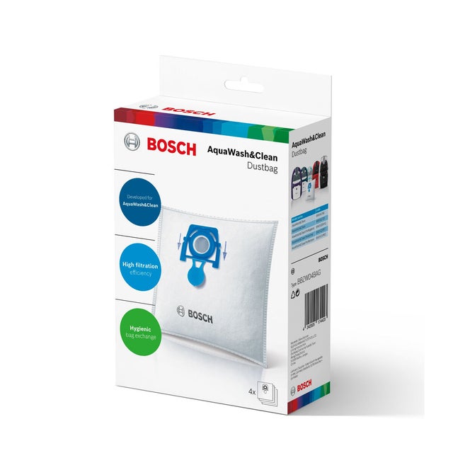 5 Sacchetti Filtro Microfibra Per Aspirapolvere Bosch Flexa BHS 1800 - Modello E115 (Made In Italy)