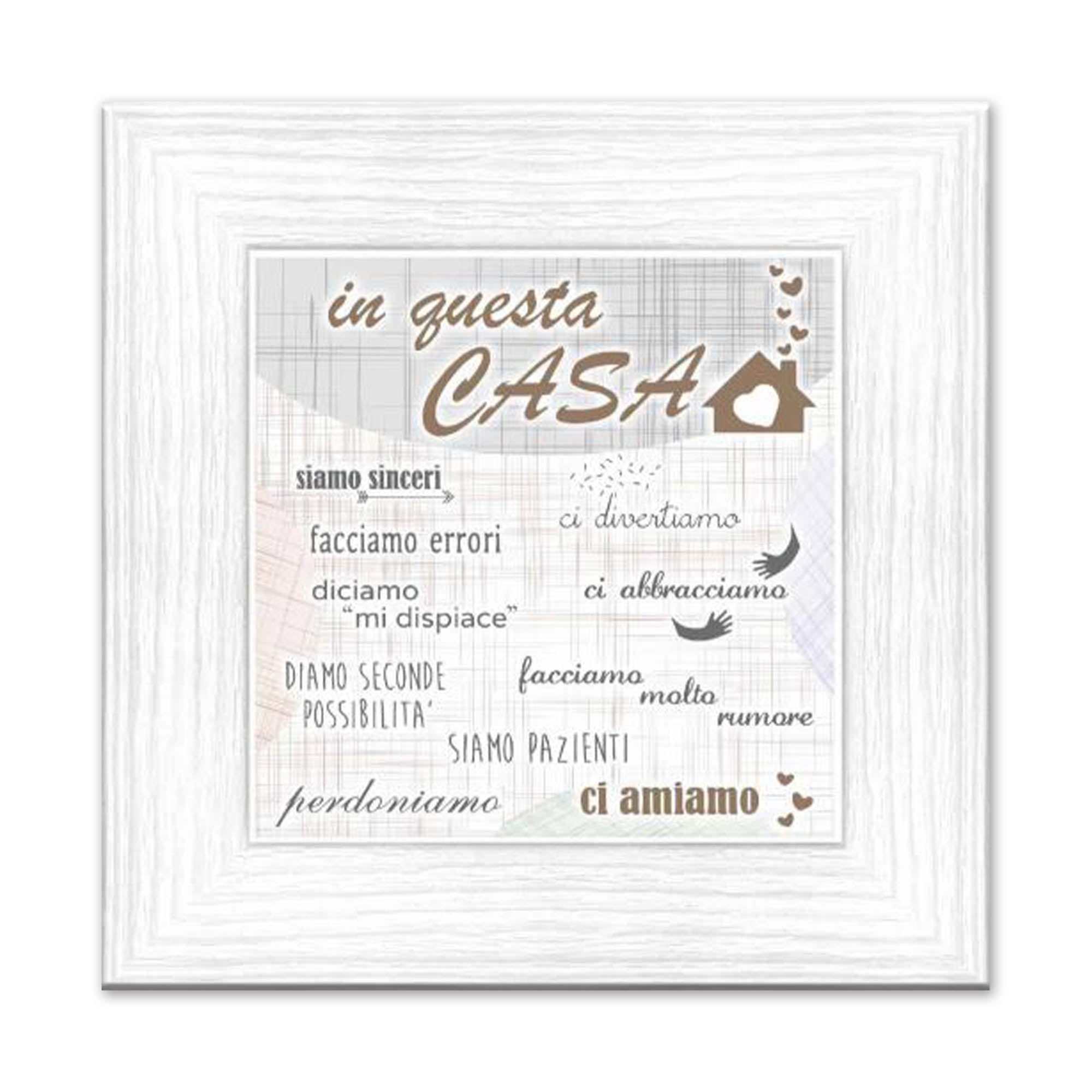 Mareli Wanduhr Im Shabby-Look – 30x30 Cm, Matt Laminiert, Grau, Mit Lautlosem Quarzwerk (Batterie AA, Made In Italy)